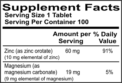 Zinc Orotate 60mg