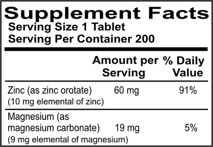 Zinc Orotate 60mg