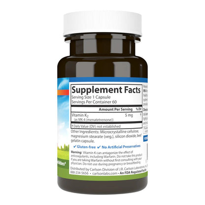 Vitamin K2 MK-4 (Menatetrenone) 5mg