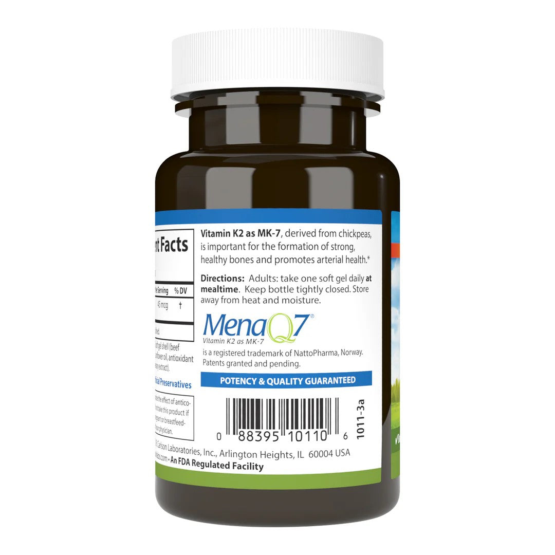 Vitamin K2 MK-7 (Menaquinone 7) 45mcg