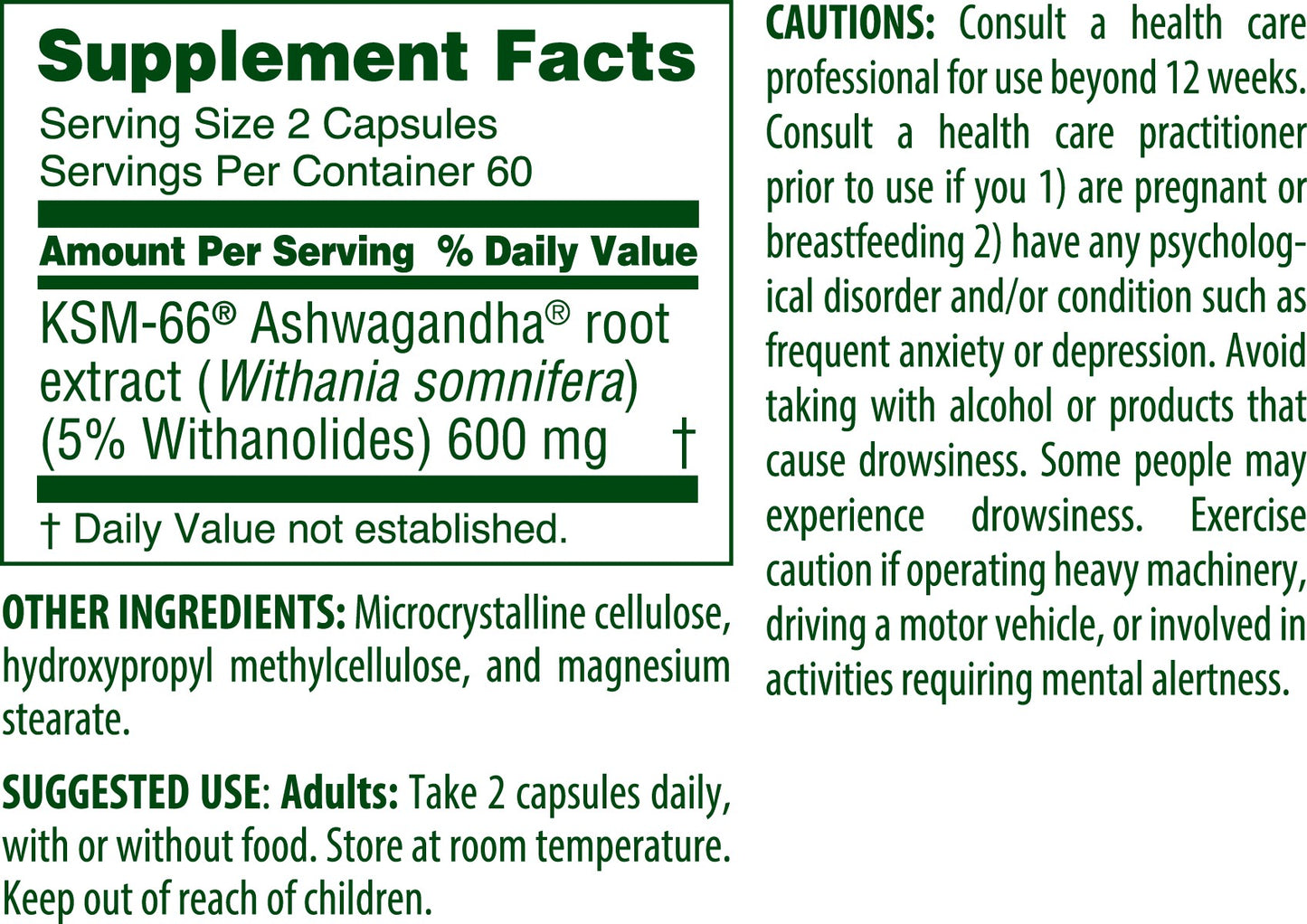 Ashwagandha 300mg