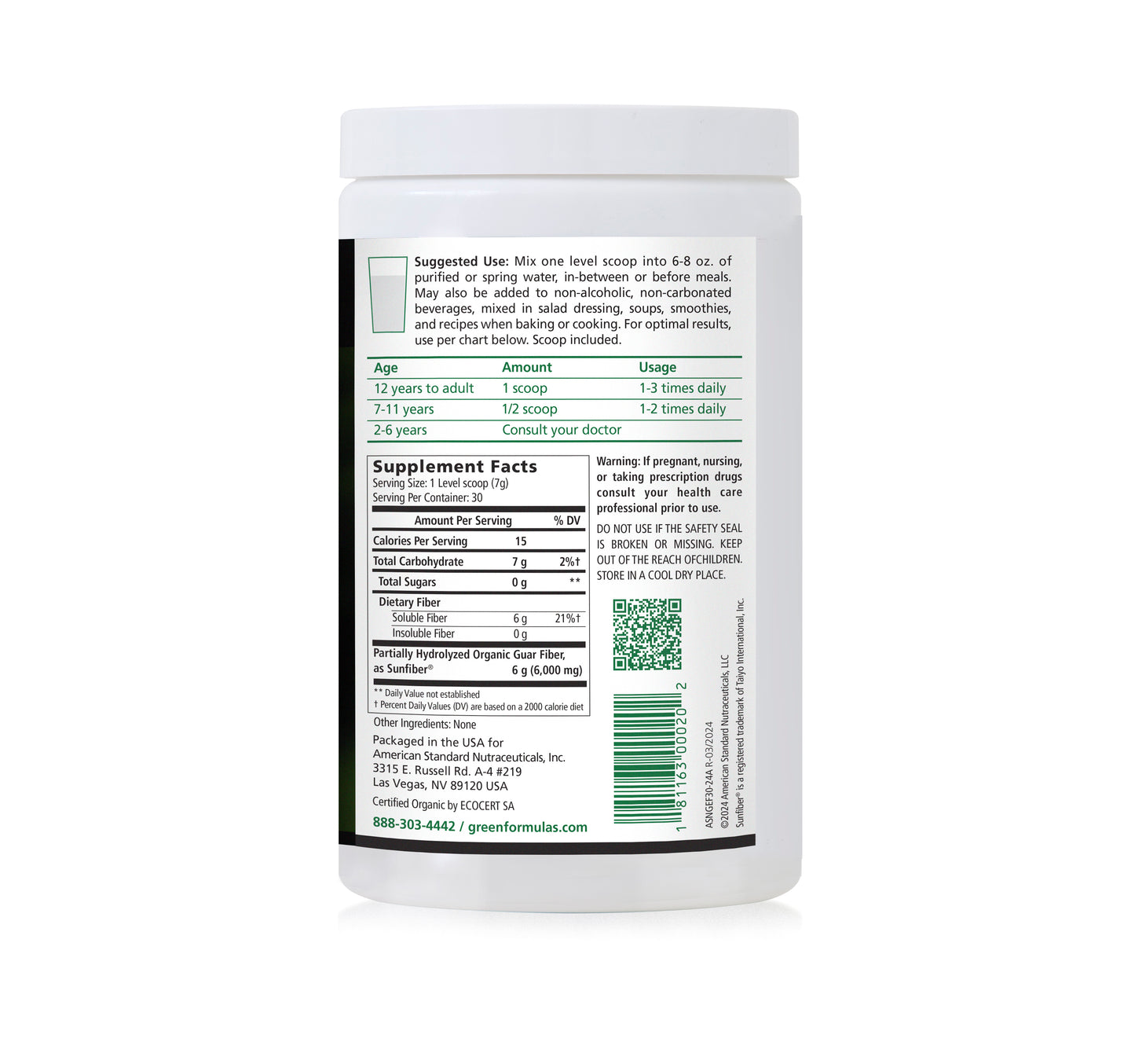 Green Earth Fiber Organic  Buy 3 Get 1 Free