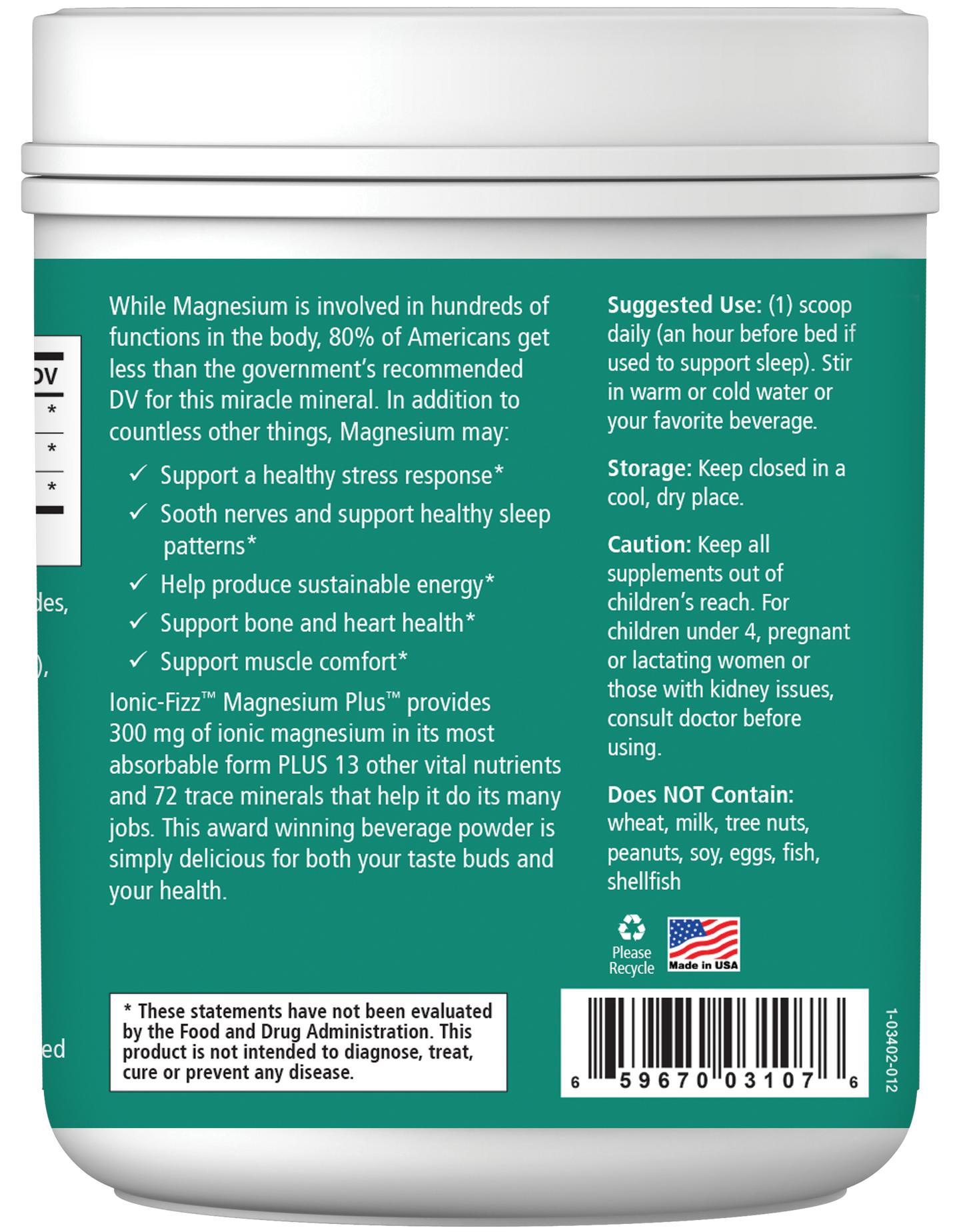 Ionic-Fizz Magnesium Plus Orange Vanilla