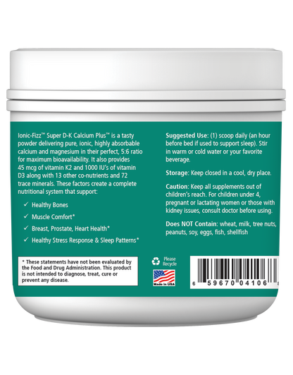 Ionic-Fizz Super D-K Calcium Plus Orange Vanilla