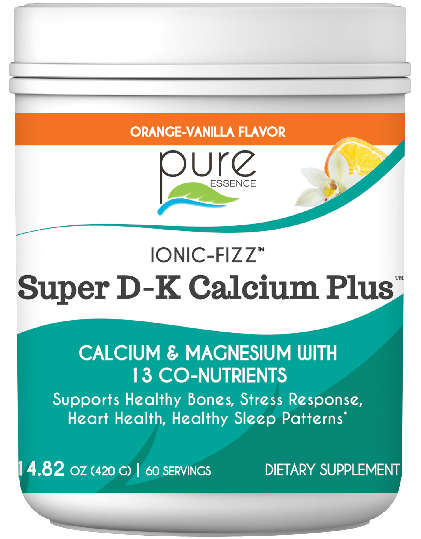 Ionic-Fizz Super D-K Calcium Plus Orange Vanilla