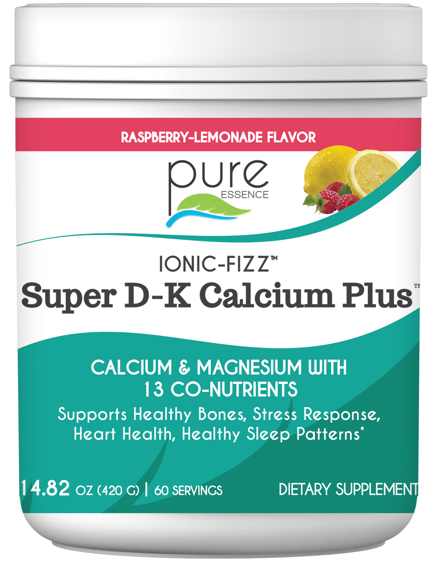 Ionic-Fizz Super D-K Calcium Plus Raspberry Lemonade
