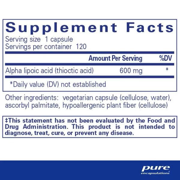 Alpha Lipoic Acid 600 mg