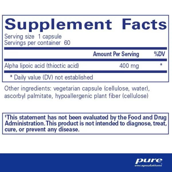 Alpha Lipoic Acid 400 mg
