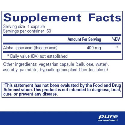 Alpha Lipoic Acid 400 mg