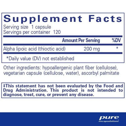 Alpha Lipoic Acid 200 mg