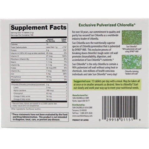 Sun Chlorella 200mg